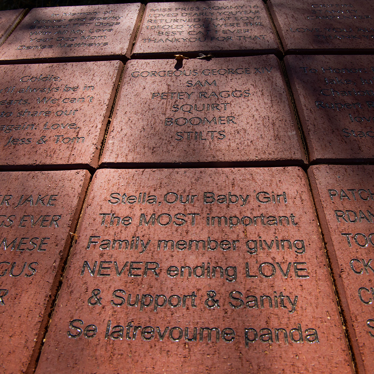 Best Friends Memorial Brick at Angels Rest
